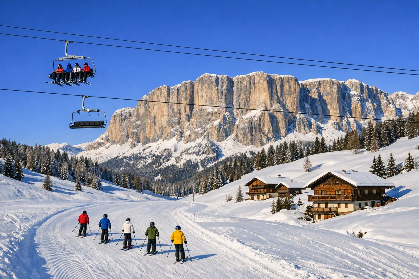 Lyžařské středisko Alta Badia, Itálie