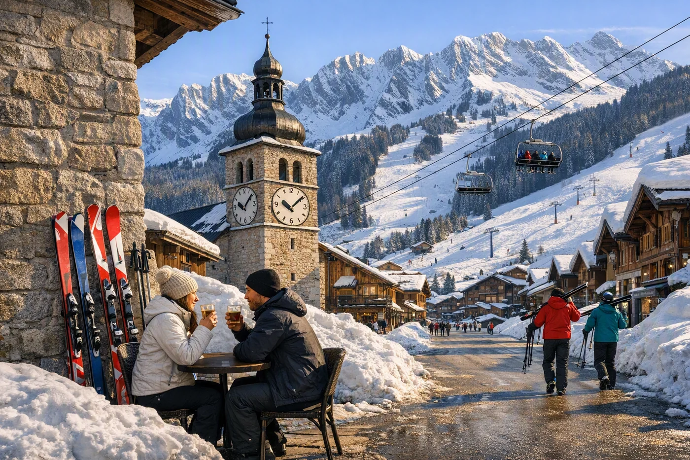 Lyžařské středisko La Clusaz, Francie