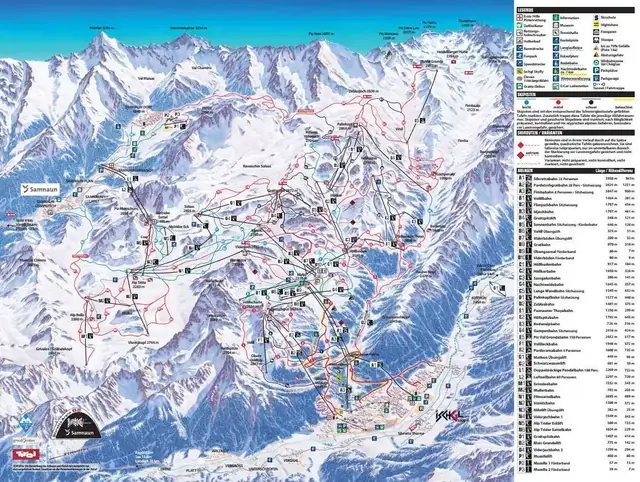 Løypekart Ischgl