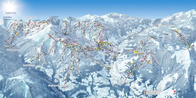 Løypekart Megève
