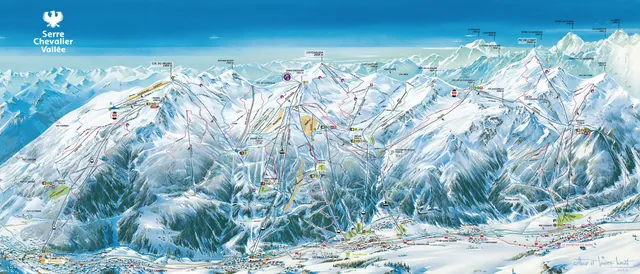Løypekart Serre Chevalier