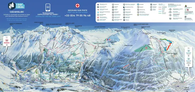 Løypekart Val Cenis